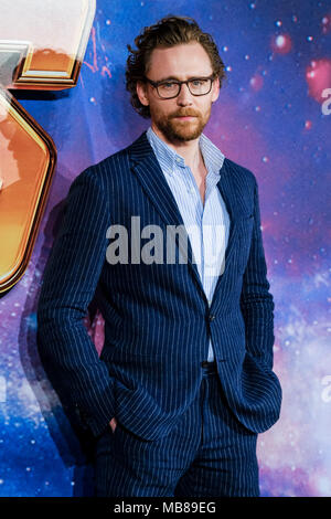 Tom Hiddleston at UK Fan Event of AVENGERS: INFINTY WAR on Sunday 8 April 2018 held at London Television Studios, White City, London. Pictured: Tom Hiddleston. Stock Photo