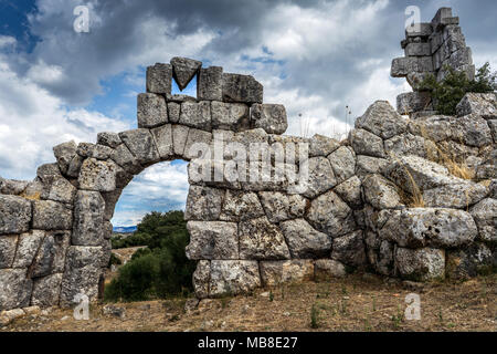 Ancient city of Oiniades Stock Photo