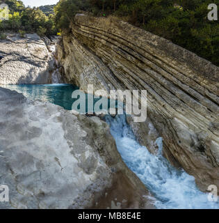 waterfalls on the mountain Stock Photo