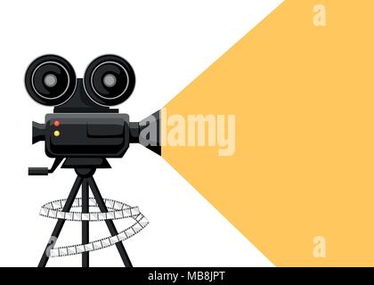 Filmmaking camera with reels Stock Vector Image & Art - Alamy