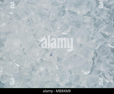 background with crushed ice , top view.Texture of ice - Stock