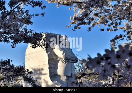 'Out of the mountain of despair, a stone of hope.', Martin Luther King, Jr. Memorial, Washington, DC. Stock Photo