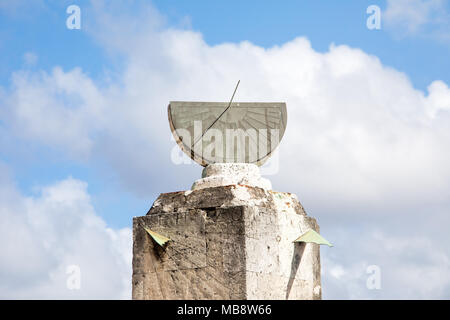 El Reloj de Sol de Santo Domingo, The Sundial of Santo Domingo First official clock in North America., Santo Domingo, Domnican Republic Stock Photo