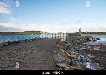 The village of Port Logan which stands on the east coast of the Rhins of Galloway and North of the Mull of Galloway Scotland UK. Stock Photo