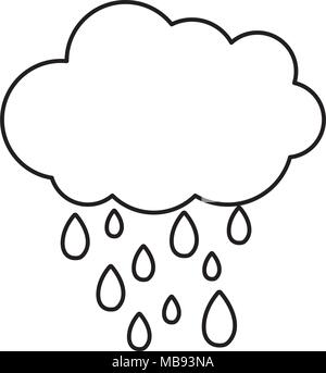 line nature cloud raining weather in the sky Stock Vector Image & Art ...