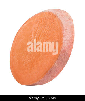 Sweet potato isolated with shadow on white background. Clipping path Stock Photo