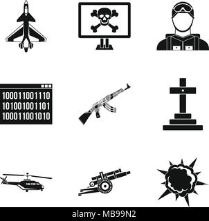 Mutiny icons set, simple style Stock Vector Image & Art - Alamy
