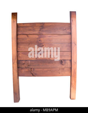 Old wooden billboard isolated on white background Stock Photo - Alamy