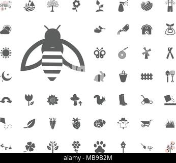 Spring bee icon Stock Vector Image & Art - Alamy