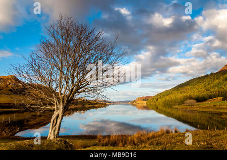 Fintown, County Donegal, Ireland,  Still reflections in Lough Finn. Stock Photo