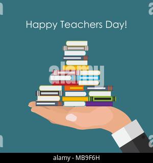 Happy teachers day concept background Vector Illustration Stock Vector