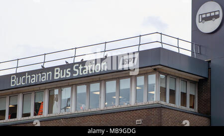 Buchanan Bus Station, Glasgow, Scotland Stock Photo