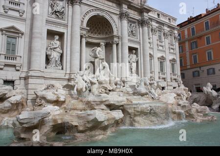 The Trevi Fountain Rome Italy Stock Photo