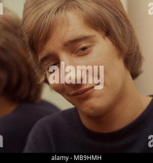 ROD STEWART English rock singer in November 1964 while promoting his first single 'Good Morning Little Schoolgirl' on Ready,Steady,Go. Photo: Tony Gale Stock Photo