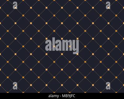Art deco seamless pattern, dotted diagonally and dots. Gold color, solid and rich abstract background. Vector illustration Stock Vector