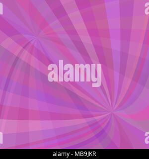 Abstract curved ray burst background - vector graphic from curves in purple tones Stock Vector