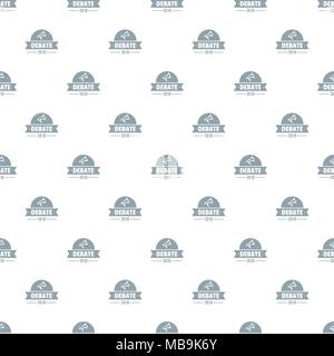 Debate pattern vector seamless Stock Vector