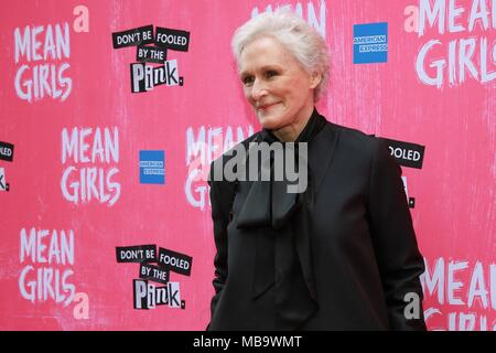 Glenn Close in attendance for MEAN GIRLS on Broadway Opening Night Curtain Call and After Party, August Wilson Theatre and Tao Downtown, New York, NY April 8, 2018. Photo By: Jason Mendez/Everett Collection Stock Photo