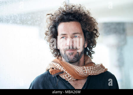 Rome, Italy. 9th April, 2018. Saleh Bakri attending the photocall of Wajib at Bernin Bristol Hotel Credit: Silvia Gerbino/Alamy Live News Stock Photo