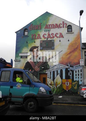 Belfast, Northern Ireland. 1st Mar, 2016. Wall paintings remembering the Falls Road in Belfast, Northern Ireland, 1 March 2016. Credit: Teresa Dapp/dpa | usage worldwide/dpa/Alamy Live News Stock Photo