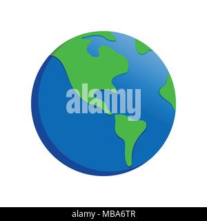 Earth Cartoon Drawing Vector Symbol Graphic Logo Design Stock Vector