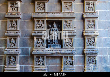 eastern gopura wall shows all 108 dance postures from the natya shastra other gopuras also have dance images nataraja temple chidambaramtamil nadu mbaa1n