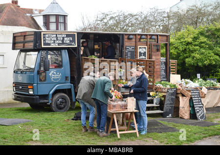 The Sussex Peasant mobile farm shop set up beside the Pepper Pot at ...