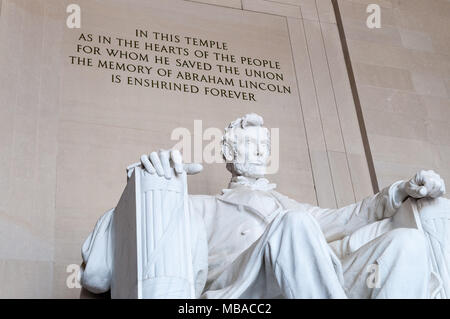 The Lincoln Memorial in Washington, DC, USA Stock Photo