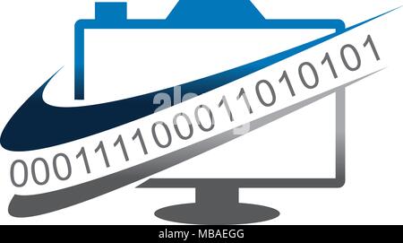 Computer Camera Program Code Stock Vector