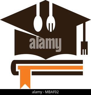 Culinary Classroom Logo Design Template Vector Stock Vector