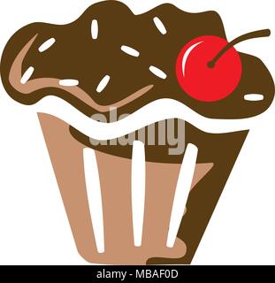 Cup cake Logo Design Template Vector Stock Vector