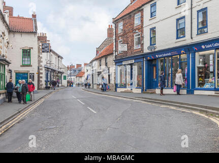 Street scene in Birdgate,Pickering,North Yorkshire,England,UK Stock Photo