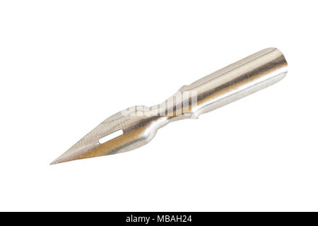 Pen nib  isolated on white background Stock Photo