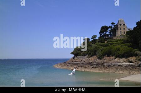 Dinard coast, Brittany, France Stock Photo