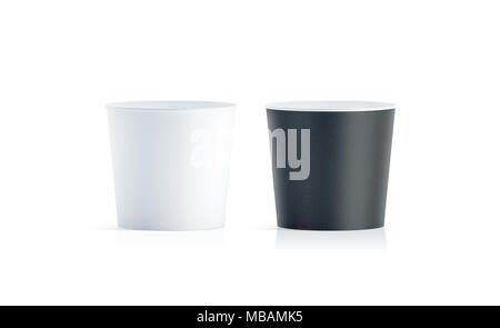 Download Blank white food bucket with chicken wings mockup isolated, 3d rendering. Empty pail fastfood ...