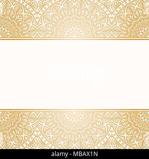 Invitation card with mandala. Stock Vector