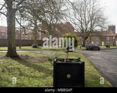 Village Green, Market Weighton and Arras village, Yorkshire, England, United Kingdom Stock Photo