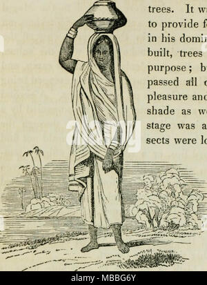 'Pictorial history of China and India; comprising a description of those countries and their inhabitants' (1851) Stock Photo