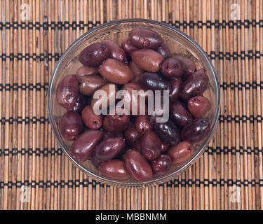 Jumbo pitted kalamata olives Stock Photo