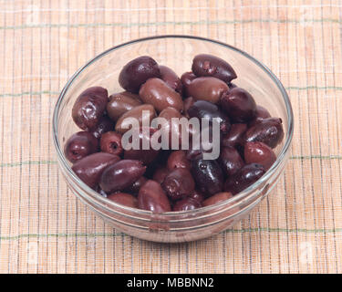 Jumbo pitted kalamata olives Stock Photo