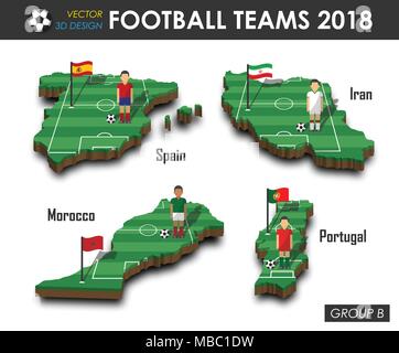 mapa isométrico 3d relações portugal e espanha 11179014 Vetor no