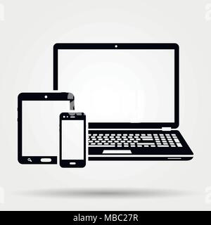 Devices icon. Vector illustration EPS10 Stock Vector