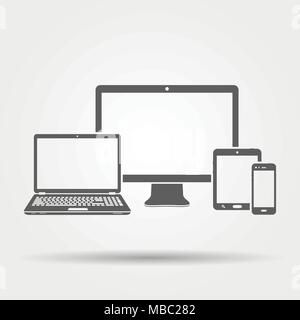Electronic devices icon. Vector illustration Stock Vector