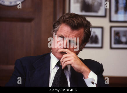 Senator Ted Kennedy during a Senate Press Conference on the capitol ...