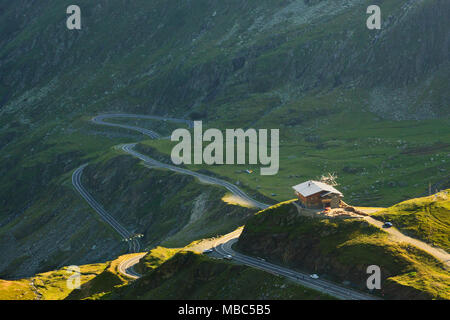 The Transfagarasan mountain road in Romania, one of the most spectacular roads in the world. Stock Photo