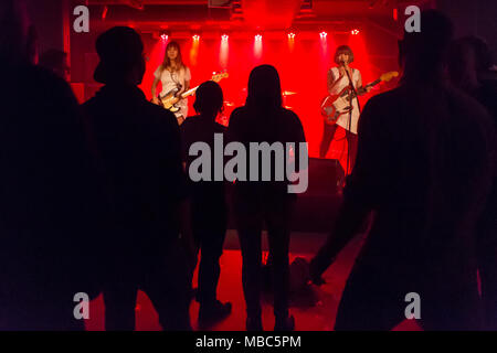 The Japanese Girl-Punk rock band TsuShiMaMiRe live and exclusively for the first time in Switzerland, Schüür Lucerne Stock Photo