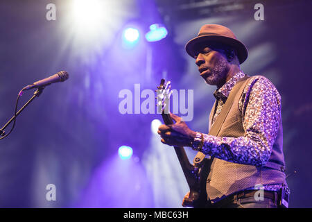 The American blues musicians Taj Mahal and Keb' Mo' live at the Blue Balls Festival in Lucerne, Switzerland Stock Photo