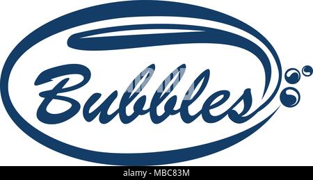 Bubbles Logo Design Template Vector Stock Vector