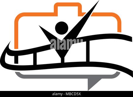 Success Photographer Logo Design Template Vector Stock Vector