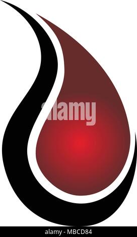 Blood with Cross Health Stock Vector